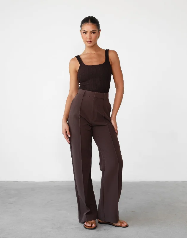 women's sophisticated pantsColden Pants (Chocolate)