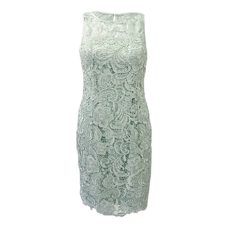 Sleeveless Dress Petite SizeAdrianna Papell Women's Sleeveless Lace Sheath Dress