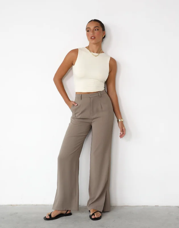 women's trendy pantsSailing Away Pants (Mushroom)