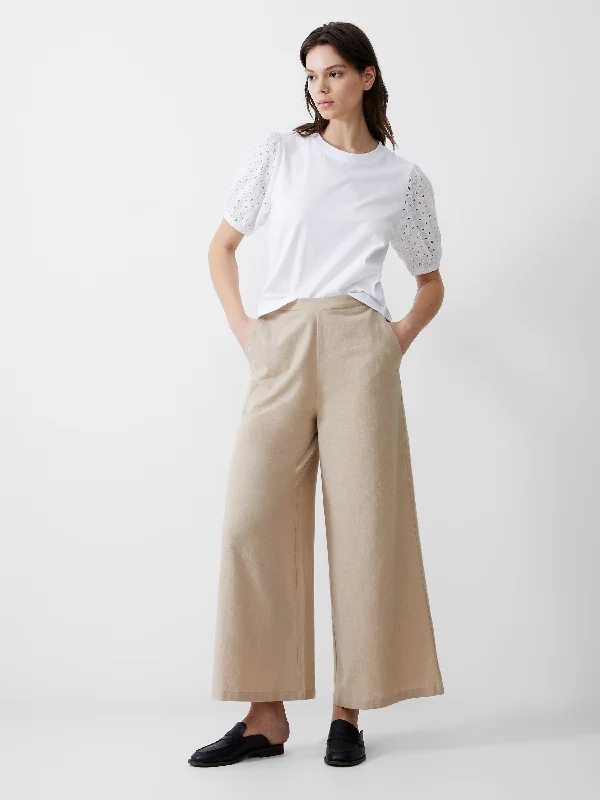 women's tactical pantsWide Leg Linen Trousers