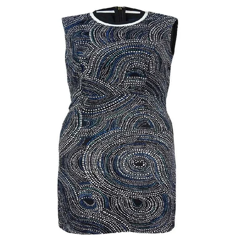 Sleeveless Dress With ButtonsTommy Hilfiger Women's Sleeveless Printed Texture Dress