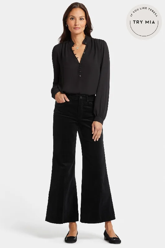 women's ankle-length pantsMia Palazzo Ankle Pants - Black