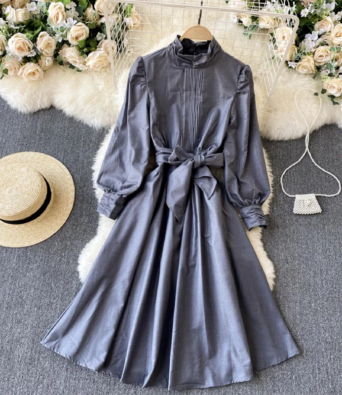 Fabulous Long Sleeves Party DressElegant A line long sleeve dress  1309