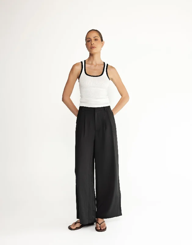 women's silk pantsChicago Pants (Black) - Petite