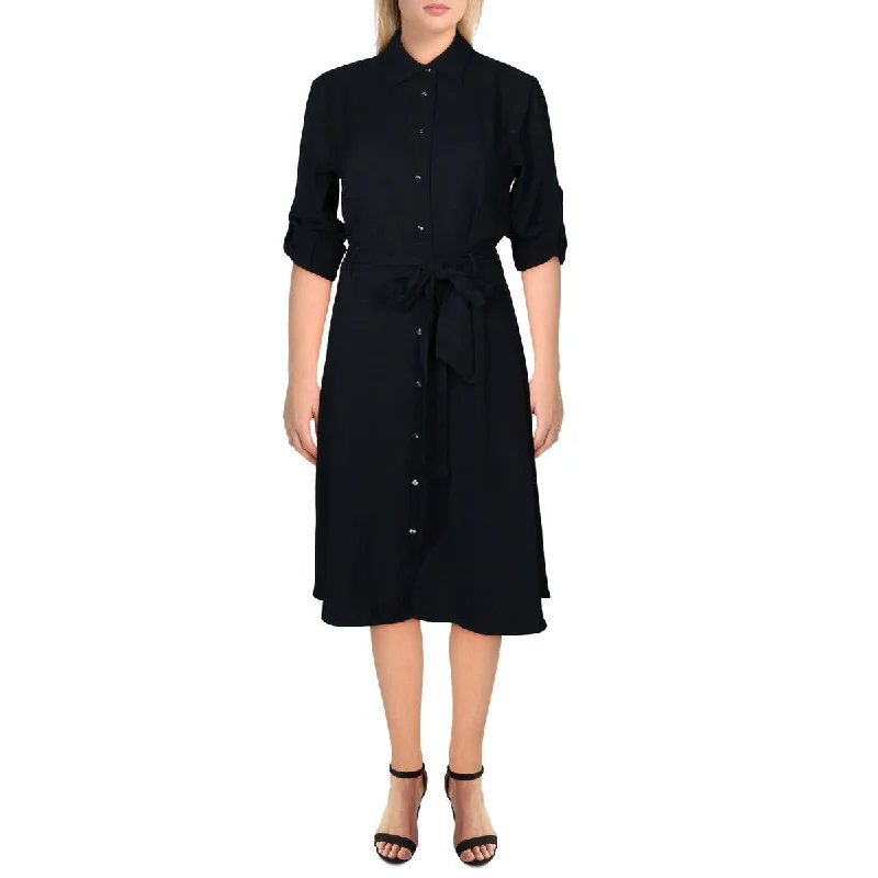 Fun Long Sleeves DressLauren Ralph Lauren Womens Karalynn Fit & Flare Long Sleeves Shirtdress