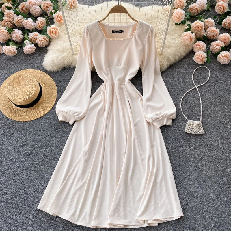 Fashionable Long Sleeves Cocktail DressCute A line long sleeve dress fashion dress  429