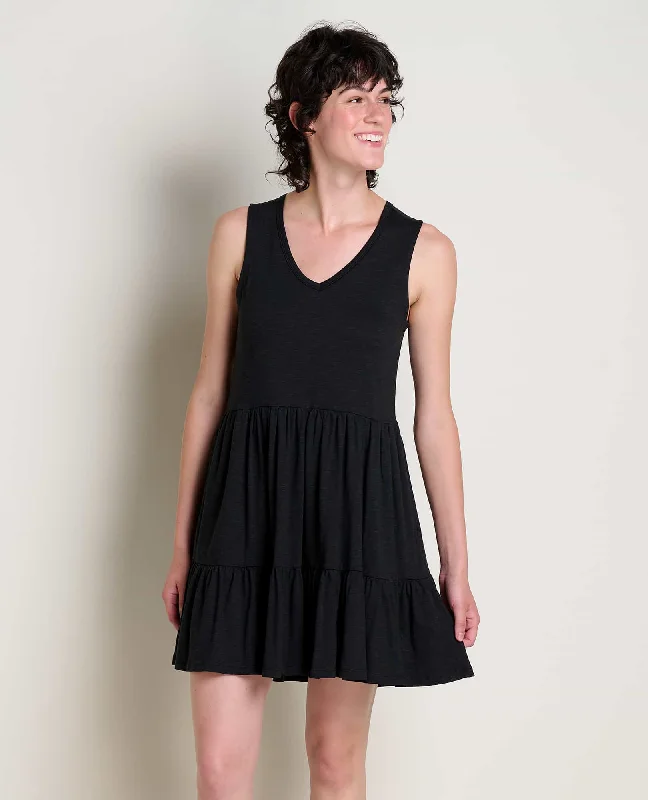 Sleeveless Dress In TulleMarley Tiered Sleeveless Dress