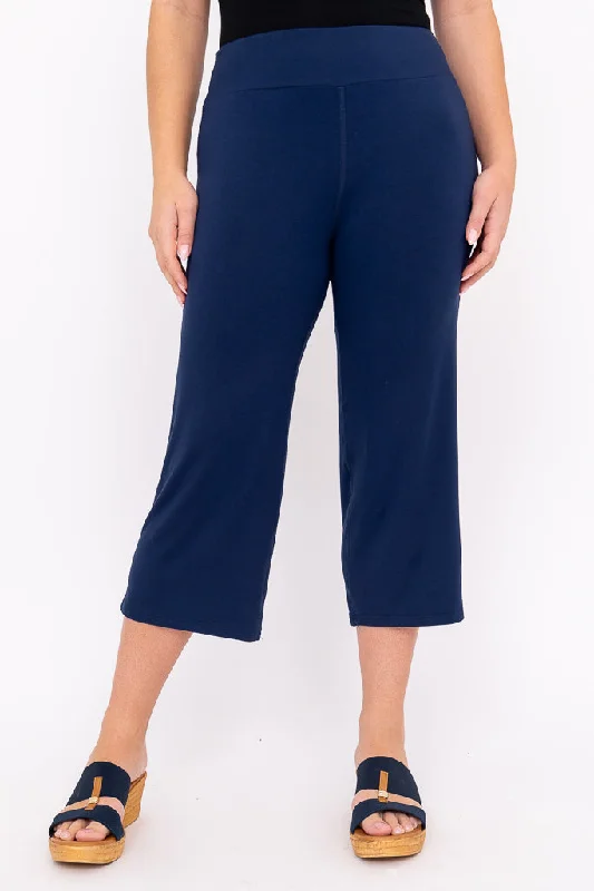 women's running pantsYoga Capri, Indigo