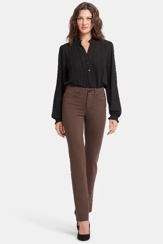 women's jogger pantsMarilyn Straight Pants - Coffee Bean