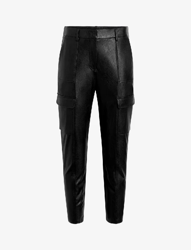 women's reversible pantsFaux Leather 7/8 Utility Trouser