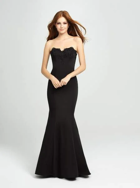 Formal Dress for Destination WeddingsMadison James - Ruffled Drape Strapless Sweetheart Mermaid Gown 19-172