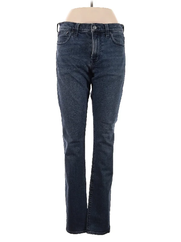 women's denim jeans with animal printsHigh-Rise Straight-leg Jeans in Dark Wash