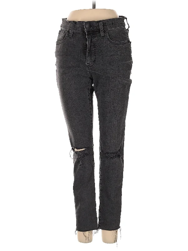 women's denim jeans with animal printsMid-Rise Skinny Jeans