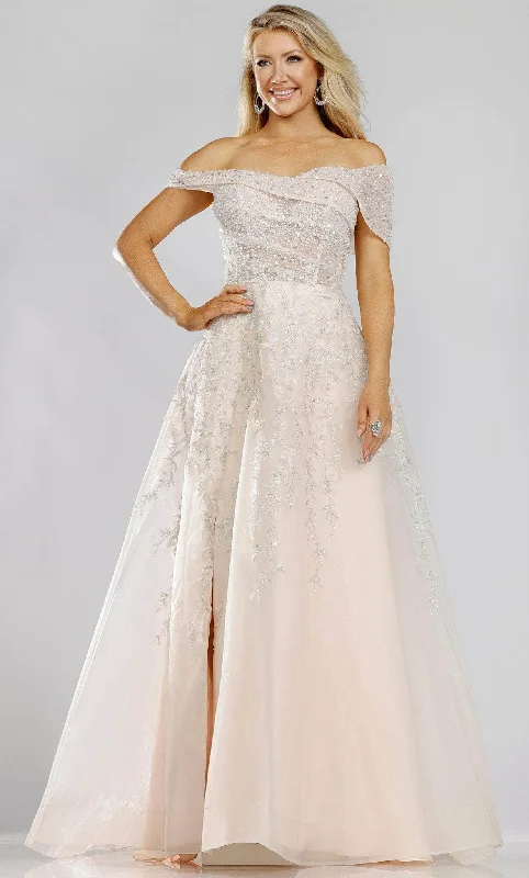 Affordable Formal Dress OptionsTerani Couture 231E0608 - Off Shoulder Embroidered Long Gown