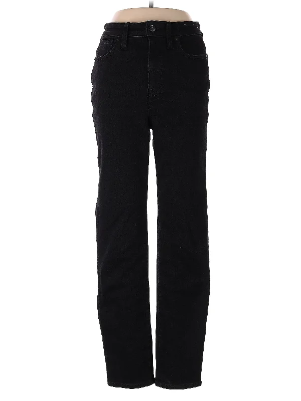 women's denim jeans with stretch fabricMid-Rise Straight-leg Jeans