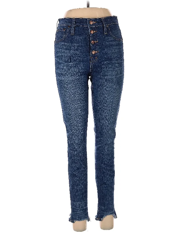 women's denim jeans with elastic waistbandsHigh-Rise Skinny Jeans in Dark Wash