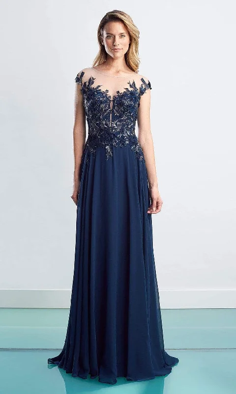 Formal Dress Shopping GuidesAlexander by Daymor - 1452 Floral Embroidered Chiffon Gown