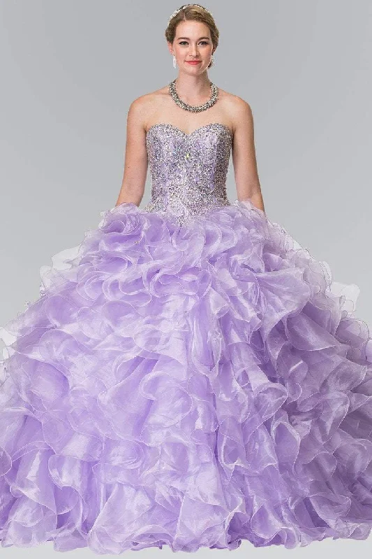 Formal Dress for New Year's EveElizabeth K - GL2209 Ruffled Sweetheart Ballgown