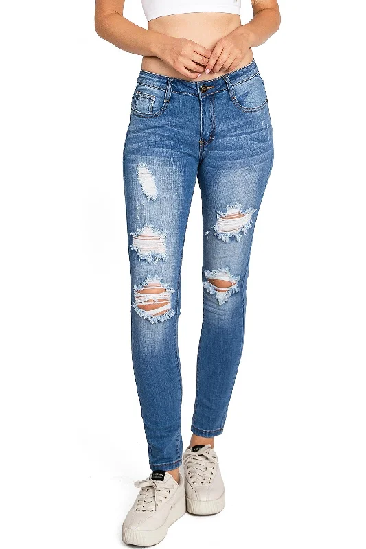 women's bootcut denim jeansSigma Mid-Rise Skinnys