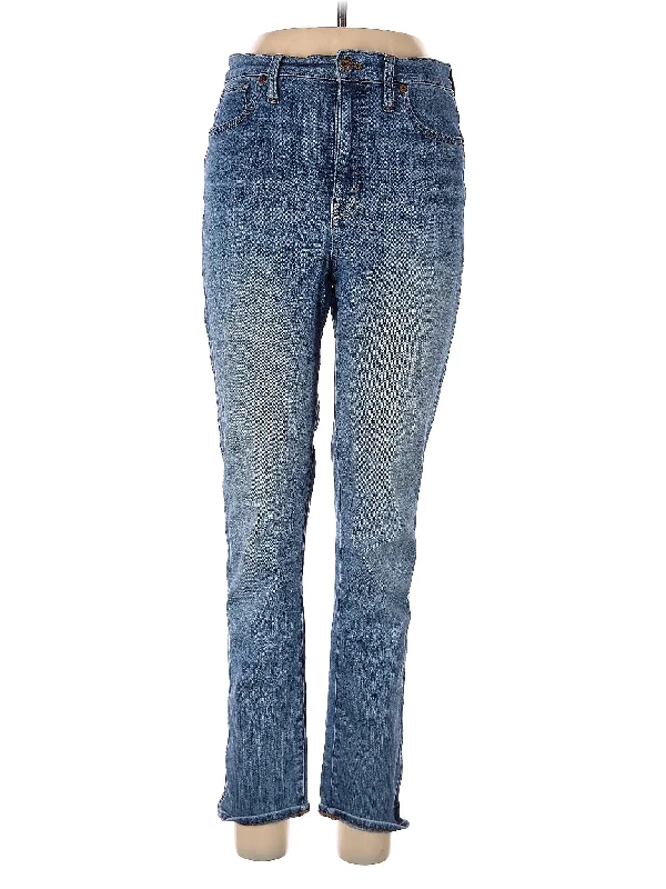 women's straight-leg denim jeansHigh-Rise Straight-leg Jeans in Medium Wash