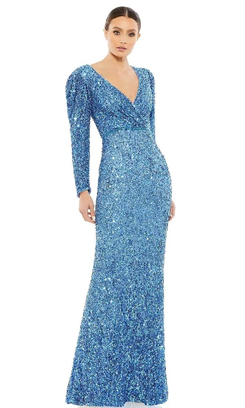 Formal Dress for Theater OpeningsMac Duggal - 5510 Sequined Long Sleeve Gown