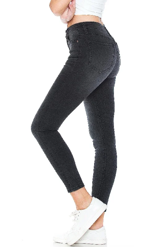 women's denim jeans with animal printsInsomniac High Rise Skinnys