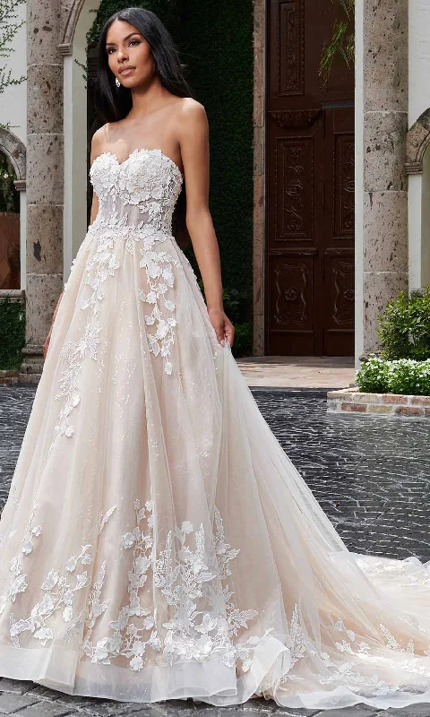 ELEGANT Formal Dress DesignsRachel Allan Bridal RB3154 - Embellished Sweetheart Bridal Gown