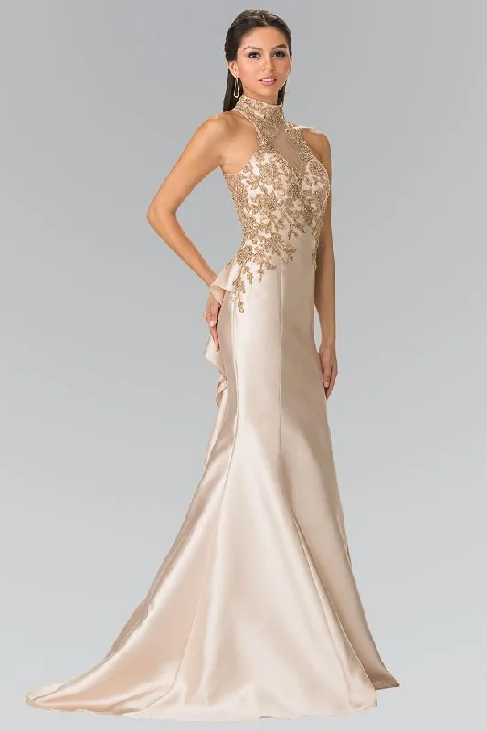 Formal Dress for Humanitarian AwardsElizabeth K - GL2280 High Neck Mermaid Gown