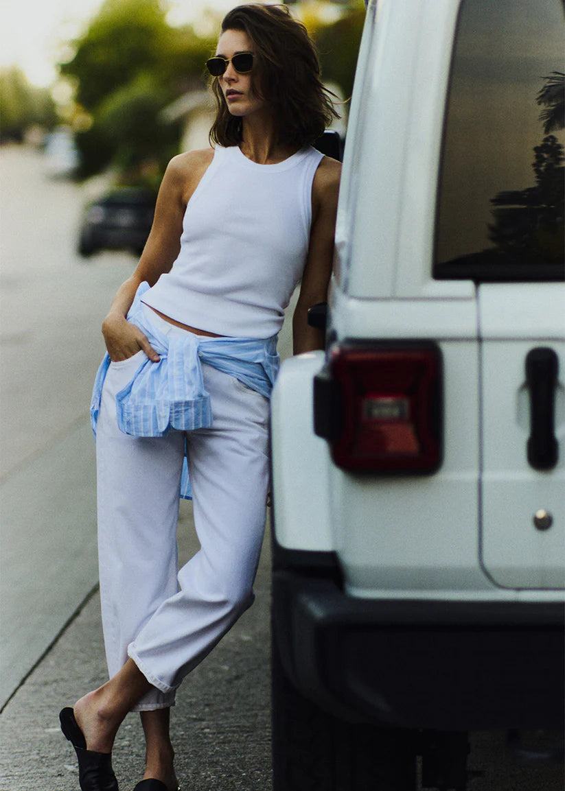 women's denim jeans with frayed edgesCOH Dahlia in Iris