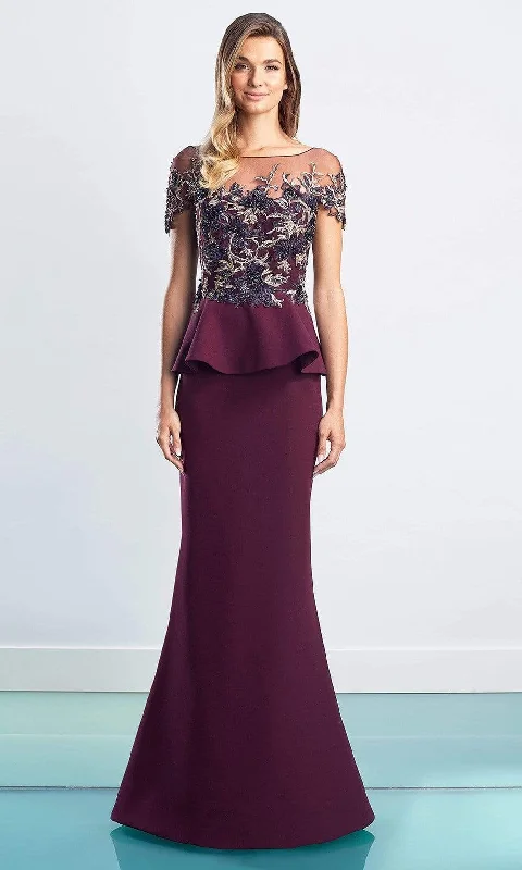 Plus Size Formal Dresses OnlineAlexander by Daymor - 1459 Embroidered Peplum Long Gown