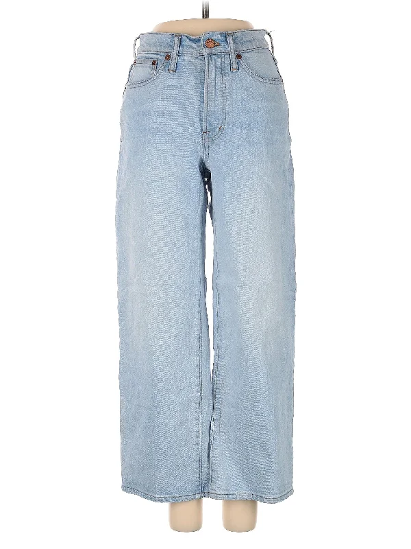 women's denim jeans for a flattering silhouetteHigh-Rise Wide-leg Jeans in Light Wash