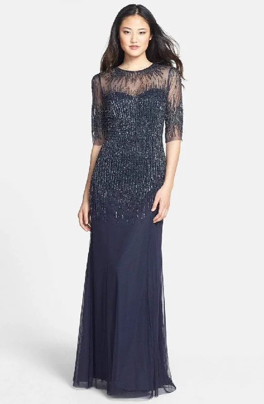 Formal Dress for Black-Tie Optional EventsAdrianna Papell - 91896950 Embellished Illusion Jewel Sheath Gown