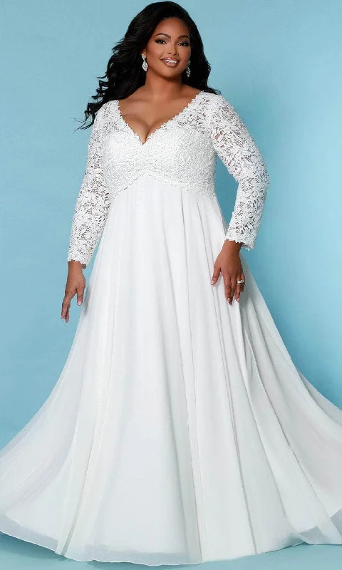 Formal Dress for PageantsSydney's Closet Bridal - SC5276 Lace Empire Bridal Gown