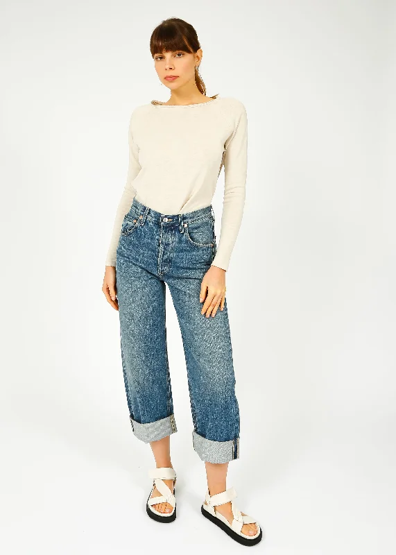 women's denim jeans for tall womenCOH Ayla High Rise Cuffed Jean in Brielle