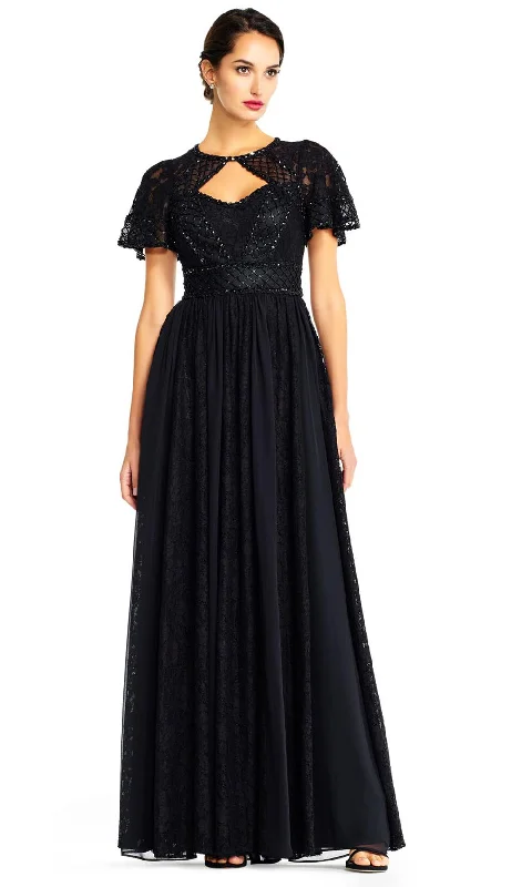 Formal Dress for ConcertsAidan Mattox - MD1E204601 Embellished Lace A-Line Gown