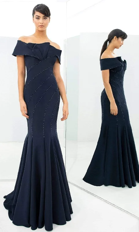 Formal Dress for Urban ThemesAlexander by Daymor - 1359 Off Shoulder Jersey Trumpet Gown