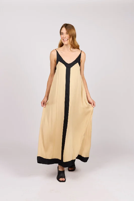 stretchy midi dressesAntigua Two Toned Midi Dress