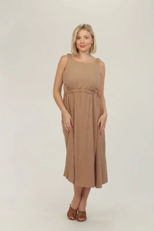 sequin midi dressesBrown Sugar Woven Midi Dress