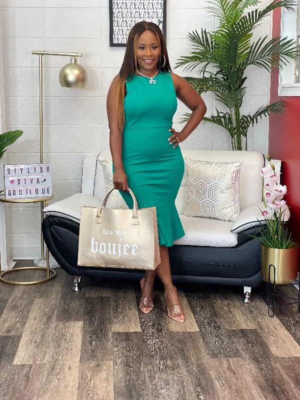 mini midi dressesPosh & Classy Mermaid Midi Dress (Kelly Green)