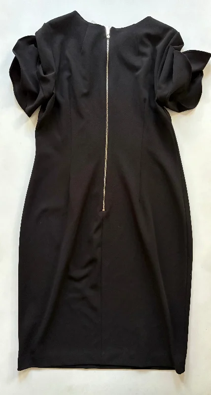 women's hourglass figure dressesDress Work By Calvin Klein In Black, Size: L