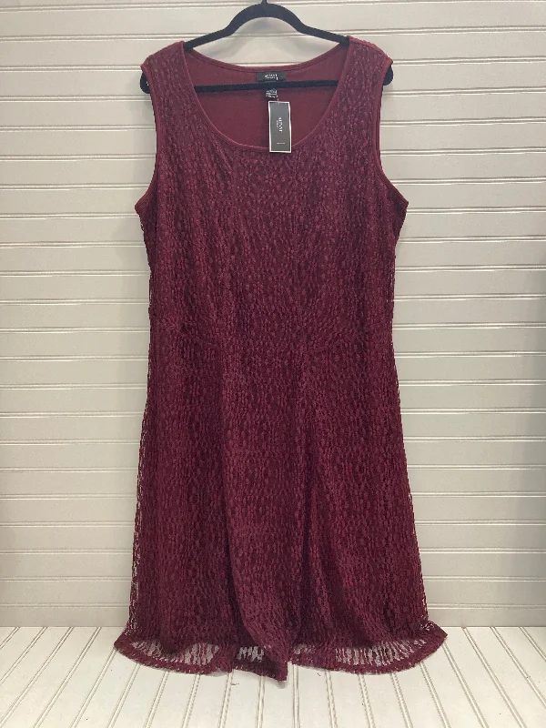 women's petite dressesRed Dress Casual Short Alfani, Size 2x