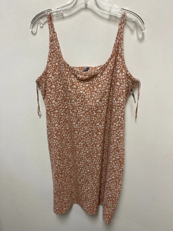 women's solid color dressesTan Dress Casual Short Old Navy, Size 2x